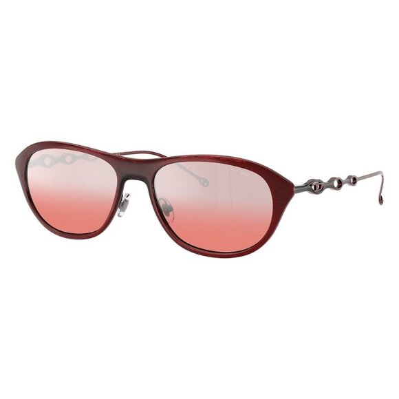 New DIESEL Red Rectangle DL1011 1026/7E Sunglasses Women - Picture 1 of 6
